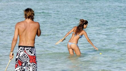 Federica Nargi bathing suit candids in Formentera Spain