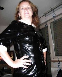 Sandra a german fetish goddess tart in pvc spandex