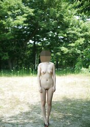 Korean gal naked in public