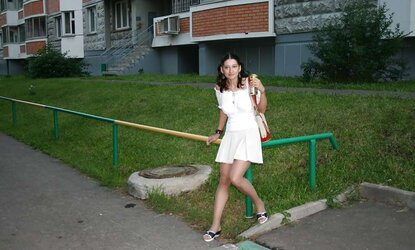 Russian Teenager Upskirt Public