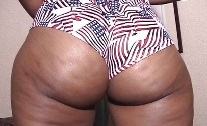 Dark-Hued arse VS white bootie