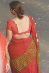 Indian sari backs