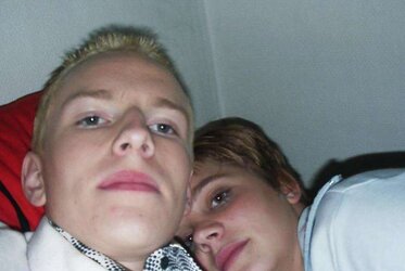 Teencouple having joy