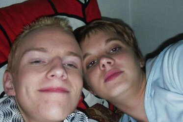 Teencouple having joy