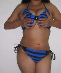 Pakistani chick in bathing suit