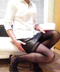 Secretary posing