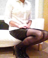 Secretary posing