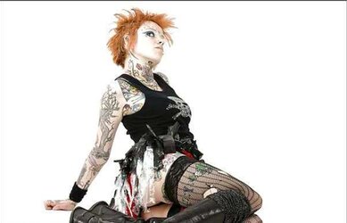 Rachel Face Goth Punk Stunner