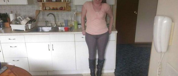Teenager girlfriend in leggings