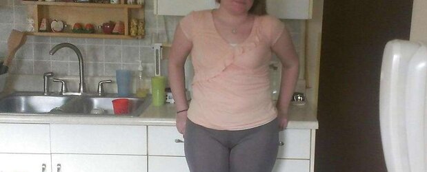 Teenager girlfriend in leggings