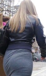 Street lubricious BOOTY inexperienced voyeur