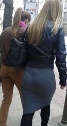 Street lubricious BOOTY inexperienced voyeur