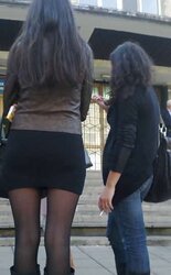 Street lubricious BOOTY inexperienced voyeur