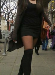 Street lubricious BOOTY inexperienced voyeur