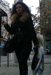Street lubricious BOOTY inexperienced voyeur