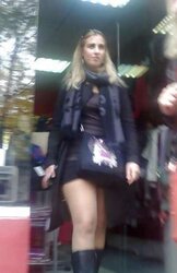 Street lubricious BOOTY inexperienced voyeur