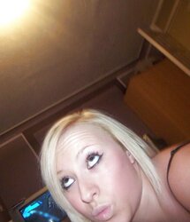 Stolen Images - Light-Haired Lady with smallish Bra-Stuffers