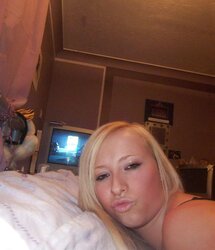 Stolen Images - Light-Haired Lady with smallish Bra-Stuffers