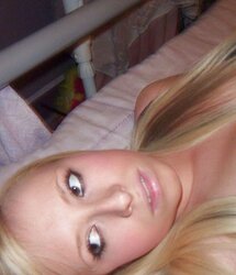 Stolen Images - Light-Haired Lady with smallish Bra-Stuffers