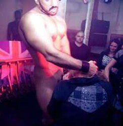 Real Stripp Demonstrate of Bare DJ (CFNM)