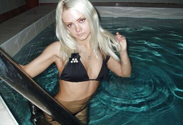 Blonde freckled