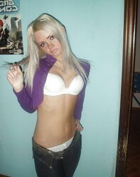 Blonde freckled