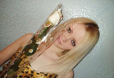 Blonde freckled