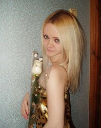 Blonde freckled