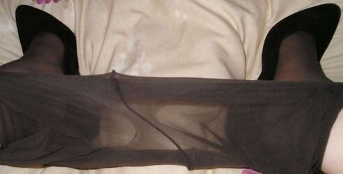 Pulled down stockings