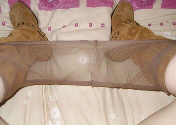 Pulled down stockings