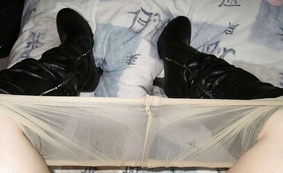 Pulled down stockings