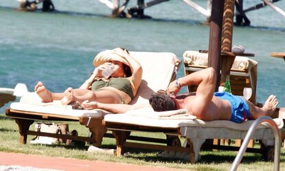 Sofia Vergara Bathing Suit Candids in Porto Cervo