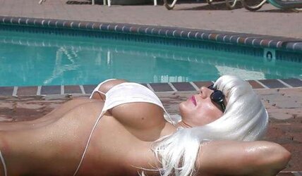 Godess Heather in Pool