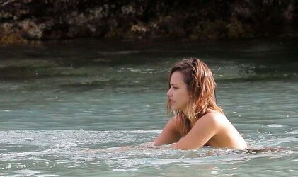Jessica Alba Beach
