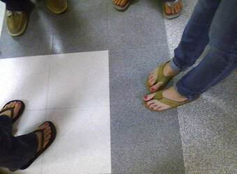 Gorgeous Soles and toes of some of my mates :)