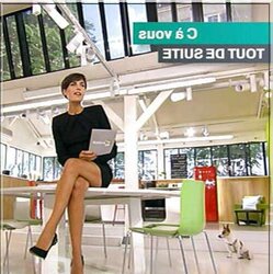 Alessandra Sublet French Tv Presenter with fantastic gams