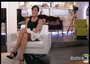 Alessandra Sublet French Tv Presenter with fantastic gams