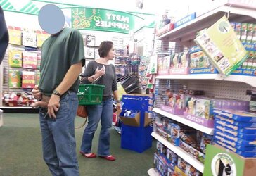 Public nakedness in various places