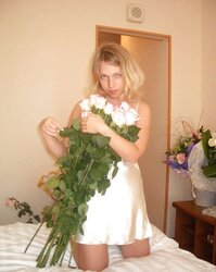 Bride demonstrating off