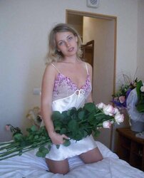 Bride demonstrating off