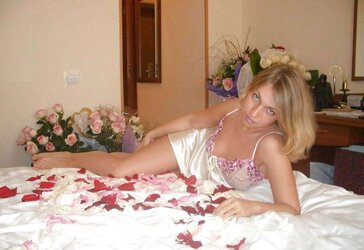 Bride demonstrating off
