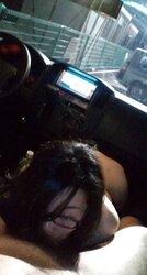 Japanese office dame showing