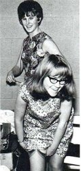 Stocking tops shown by accidents