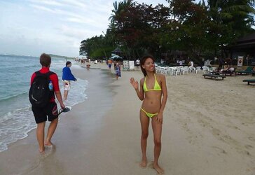 Thin Little Titted Balinese Flasher
