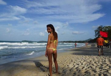 Thin Little Titted Balinese Flasher