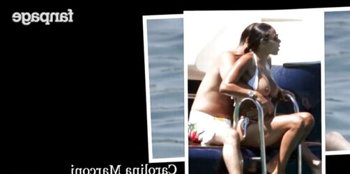 Celebrities bare-breasted