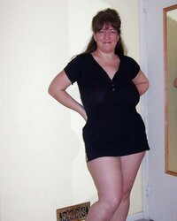 Mature-chubby dressed honeys showcasing their uber-sexy gams