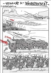 TESTOSTERONE - A TRAGEDY.third cartoon by chris ingres:) .