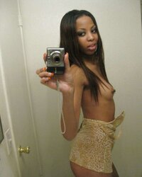 Uber-Sexy Black Teenager self-shot