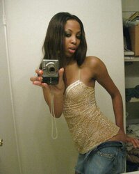 Uber-Sexy Black Teenager self-shot